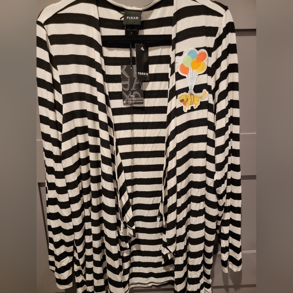 TORRID Disney Pixar Up Doug Balloons Super Soft Cardigan Size 3 - Picture 7 of 14